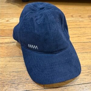 Navy Corduroy Baseball Cap